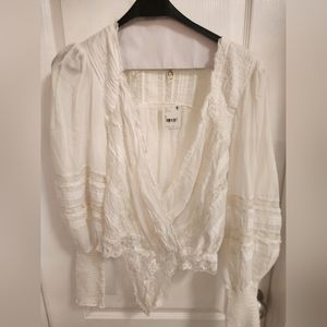 Free People while body suit sz S